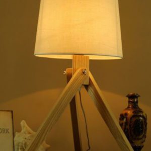 Lampe tripode en bois réglable SOFIA