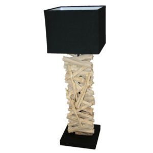 Lampe de table en bois flotté CHAO